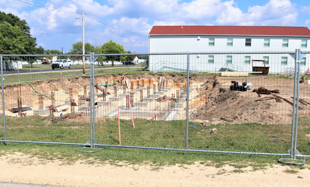 Work to build new foundations for relocated World War II-era barracks under way at Fort McCoy