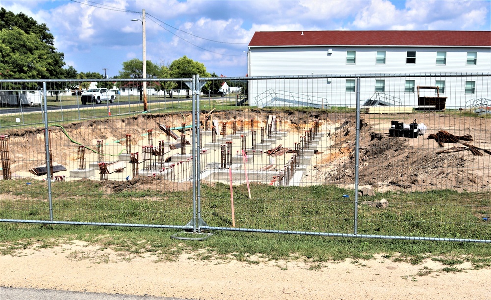 Work to build new foundations for relocated World War II-era barracks under way at Fort McCoy