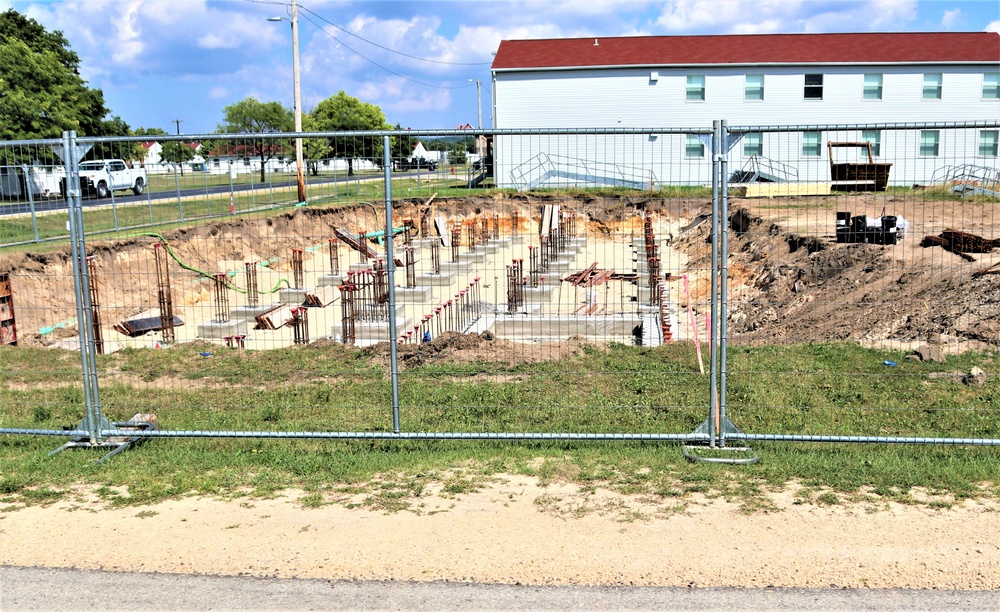 Work to build new foundations for relocated World War II-era barracks under way at Fort McCoy