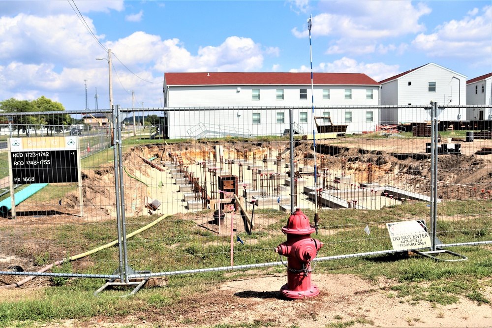 Work to build new foundations for relocated World War II-era barracks under way at Fort McCoy