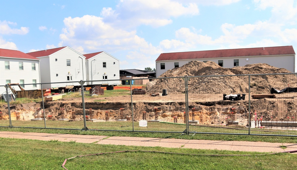 Work to build new foundations for relocated World War II-era barracks under way at Fort McCoy