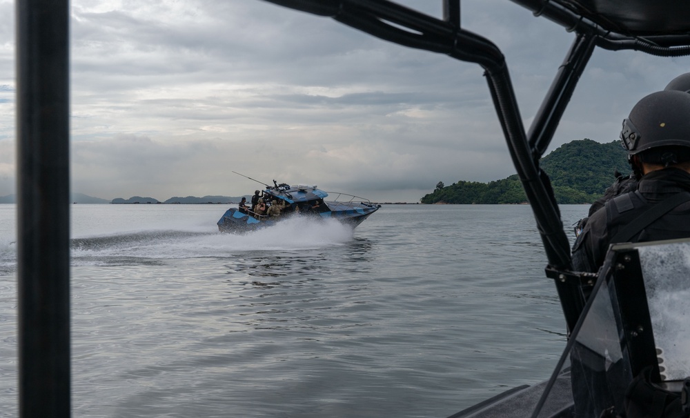 NSW, Royal Malaysian Police Maritime Force conduct joint maritime interdiction operations