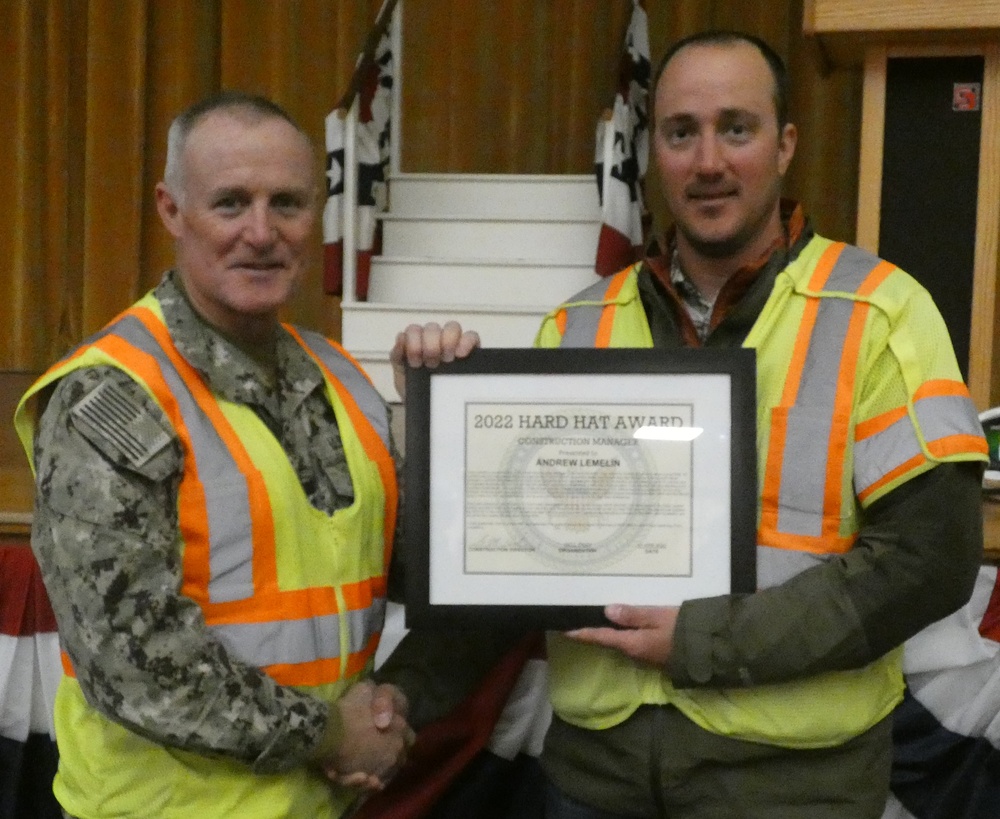 NAVFAC's top construction engineer, construction manager, and engineering technician recognized for delivering important fleet support projects