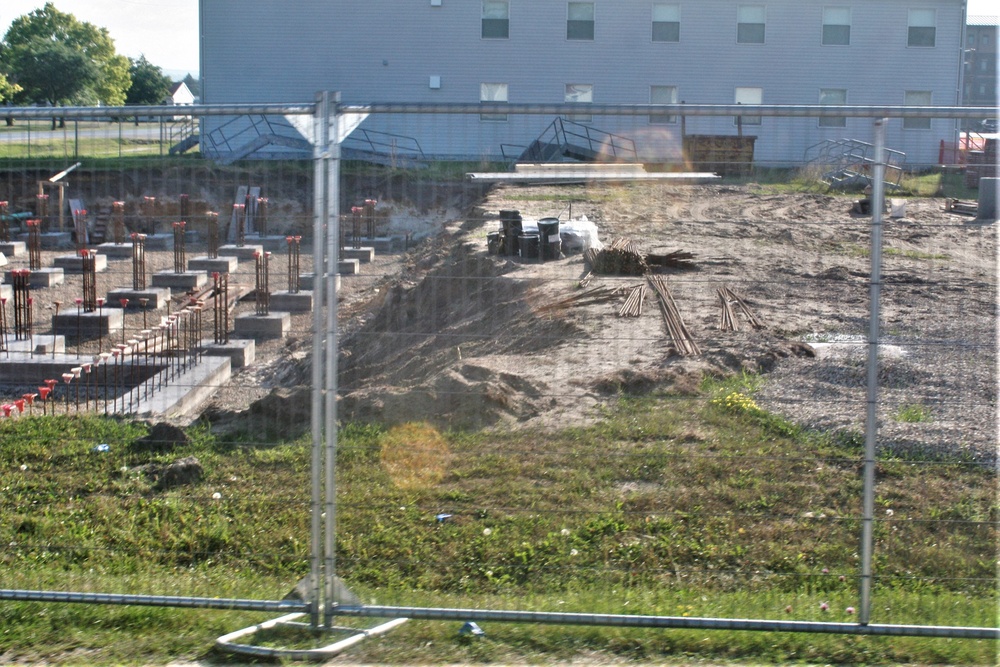 Work to build new foundations for relocated World War II-era barracks under way at Fort McCoy