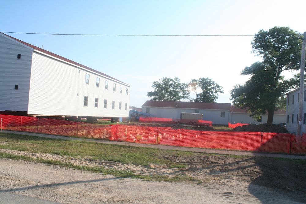 Work to build new foundations for relocated World War II-era barracks under way at Fort McCoy