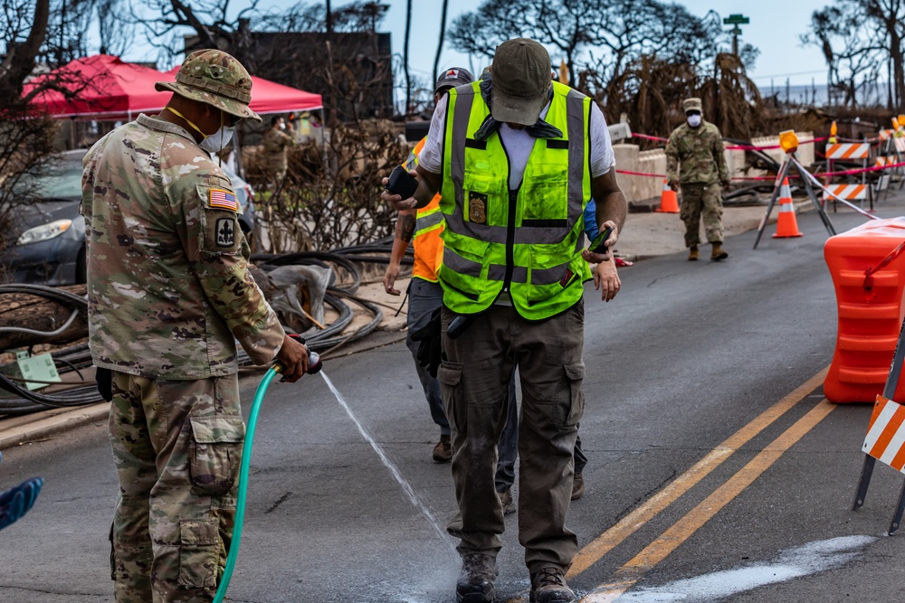 JTF-50 Conducts On-Site Decontamination in Lahaina