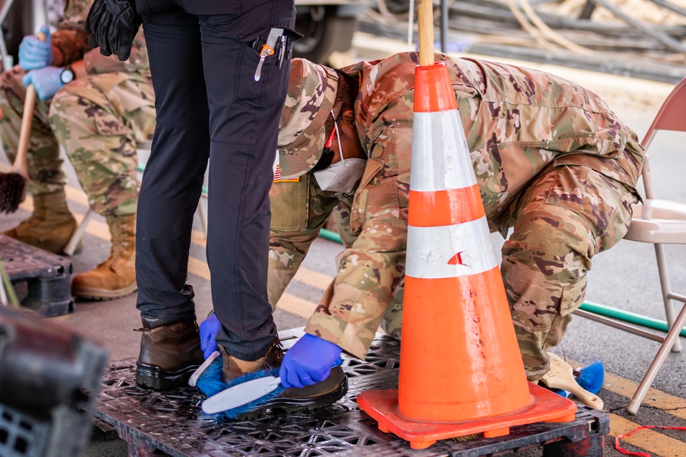 JTF-50 Conducts On-Site Decontamination in Lahaina