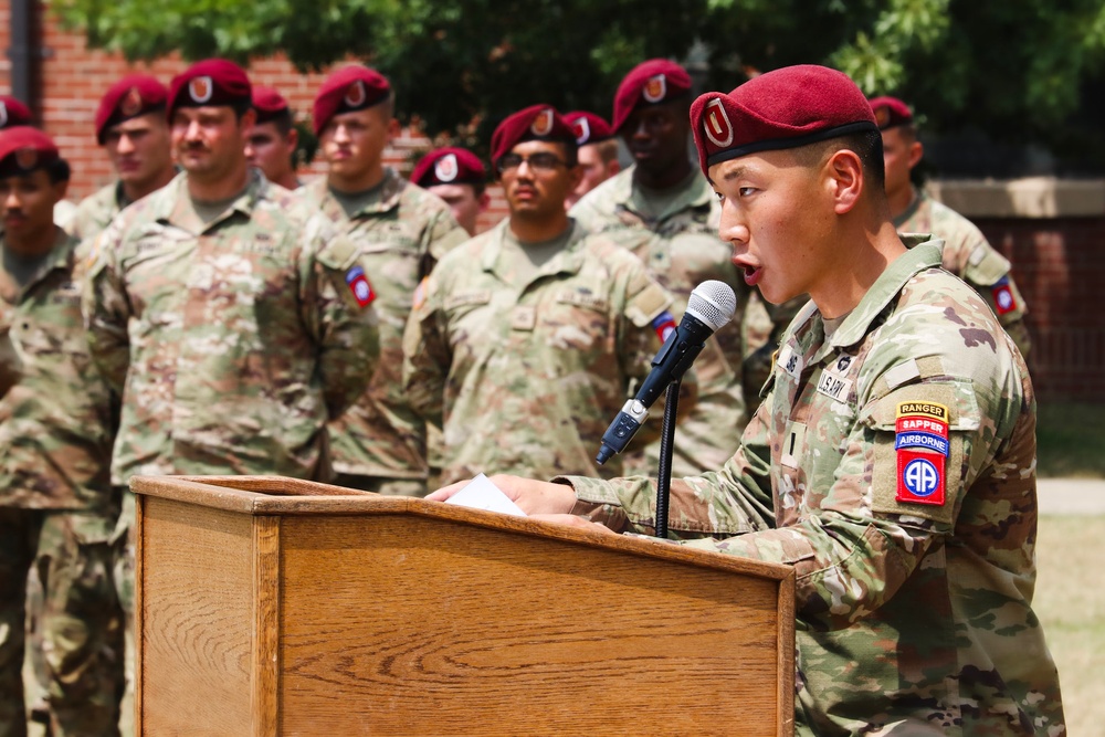 Bravo Company, 307th AEB Change of Command Ceremony