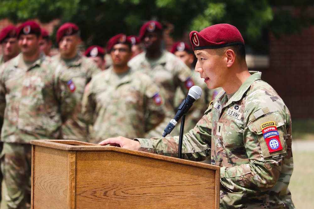 Bravo Company, 307th AEB Change of Command Ceremony