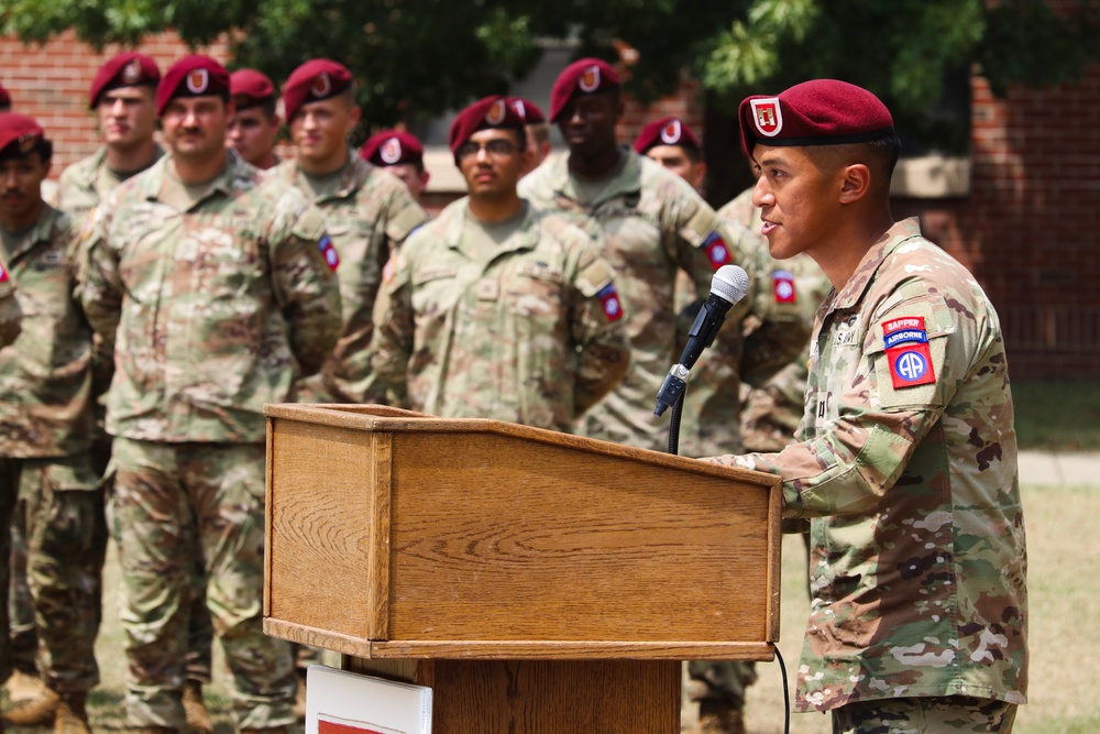 Bravo Company, 307th AEB Change of Command Ceremony