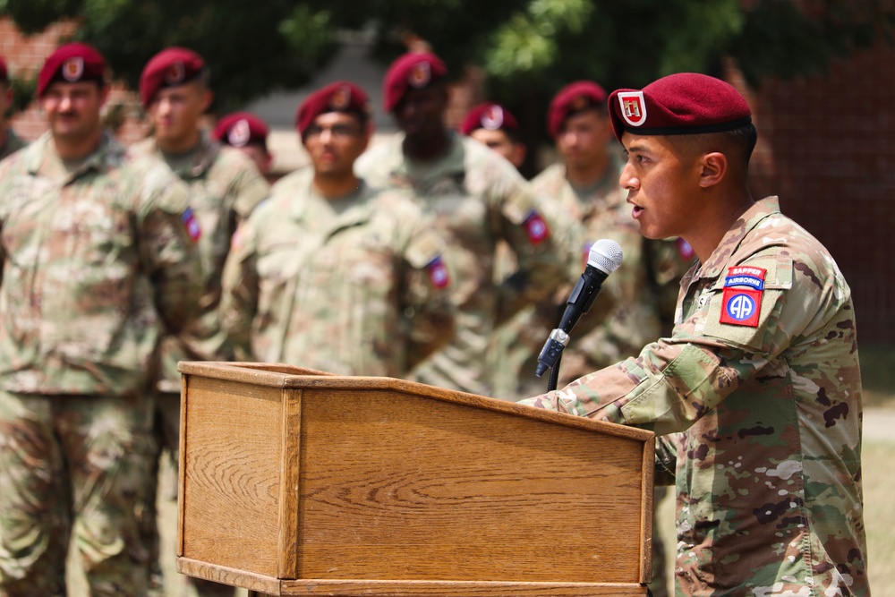 Bravo Company, 307th AEB Change of Command Ceremony