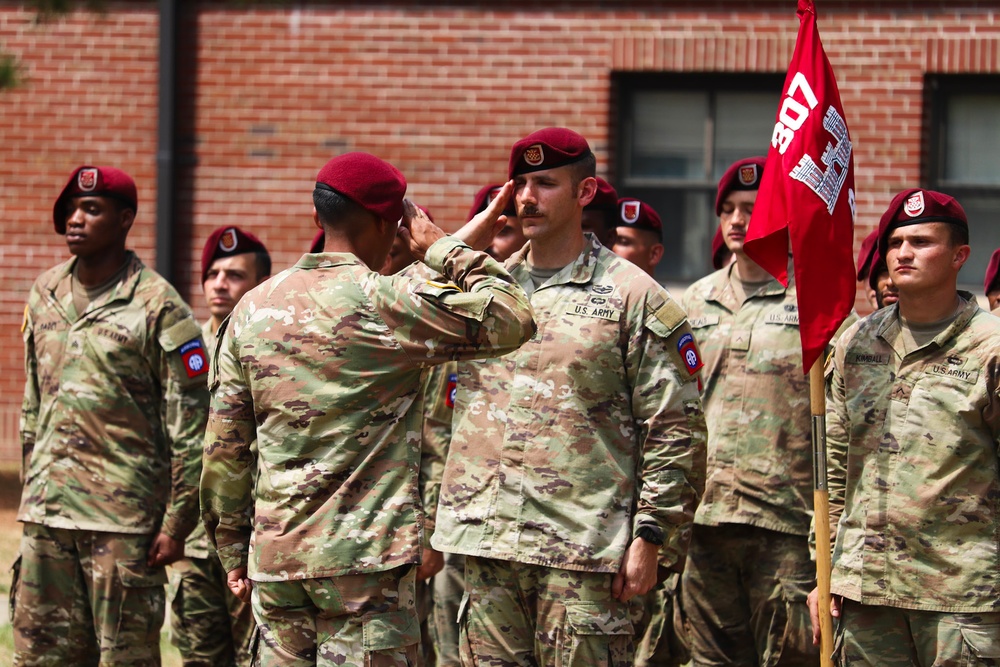 Bravo Company, 307th AEB Change of Command Ceremony