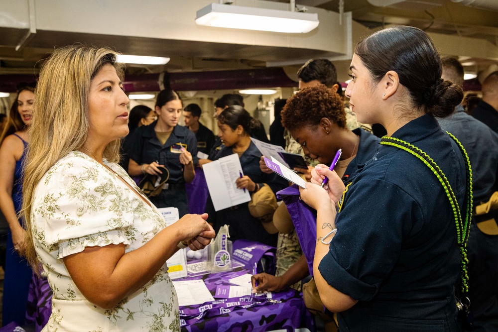 Education Fair aboard USS George Washington