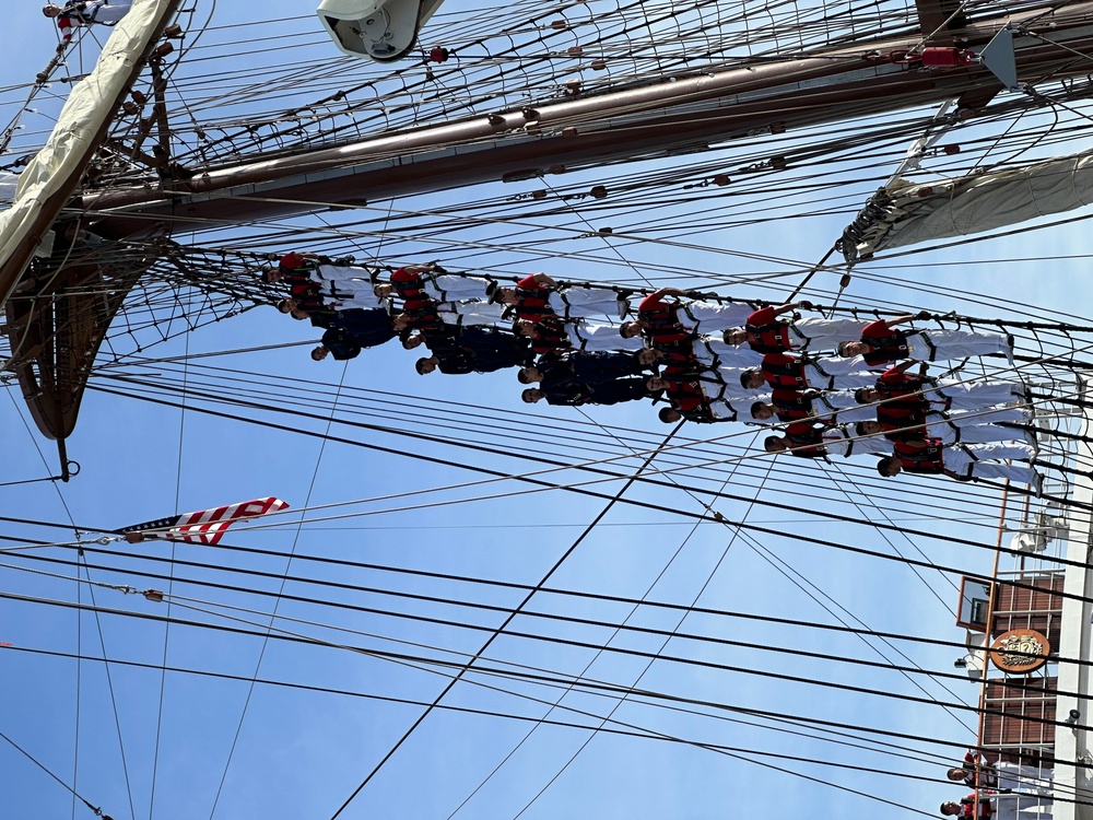 Peruvian Tall Ship, B.A.P. Unión (BEV 161) Ports at Naval Base Guam