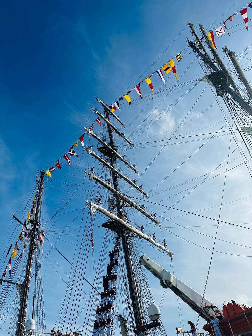 Peruvian Tall Ship, B.A.P. Unión (BEV 161) Ports at Naval Base Guam