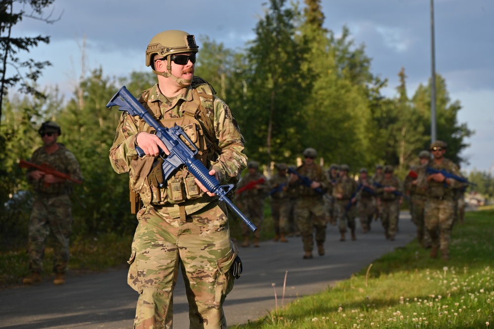 118th Security Forces Squadron Ruck March in Alaska