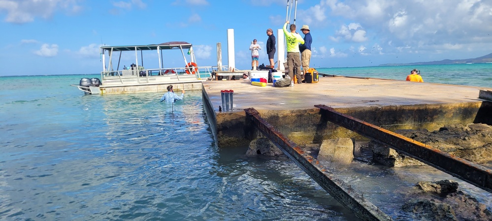 Remedial investigation team takes action at Cocos Island