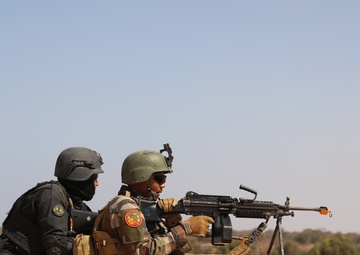 U.S military personnel and Joint Forces practice the culmination exercise for African Lion 23