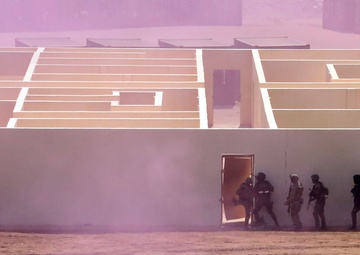U.S military personnel and Joint Forces practice the culmination exercise for African Lion 23