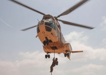 U.S military personnel and Joint Forces practice the culmination exercise for African Lion 23