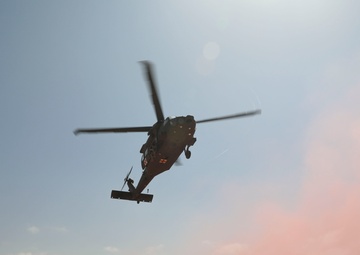 U.S military personnel and Joint Forces practice the culmination exercise for African Lion 23