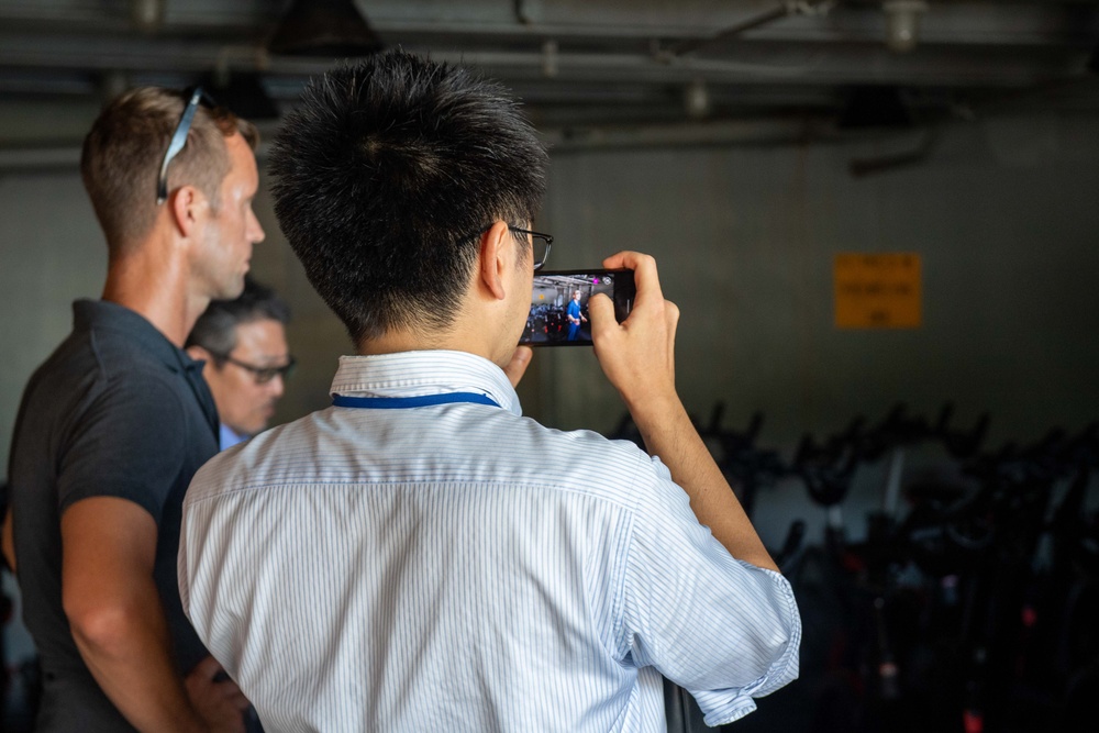 USS Ronald Reagan (CVN76) hosts ship tour for MOFA Japan, U.S. Embassy to Japan and Nuclear Regulation Authority