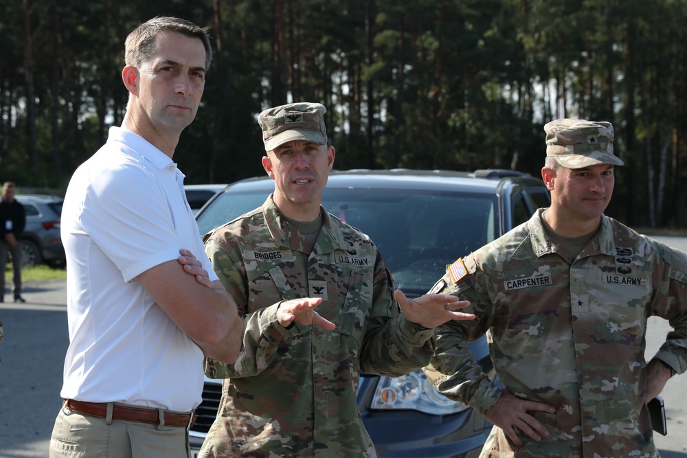 Sen. Thomas Cotton visits Arkansas Guard in Germany