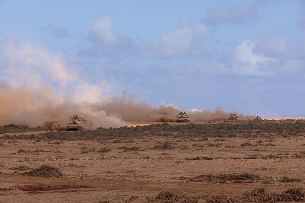 Oregon Army National Guard tank crews train in Morocco