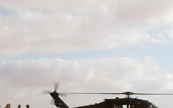 Medics practice medevac operations in Morocco’s Tan Tan training area