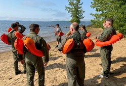 109 Aircrew completes water survival and emergency parachute training