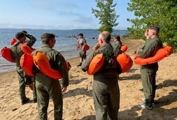 109 water survival and emergency parachute training