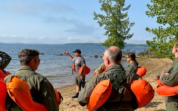 109 Aircrew completes water survival and emergency parachute training