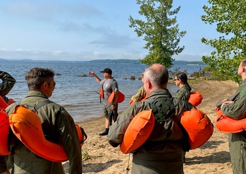 109 Aircrew completes water survival and emergency parachute training