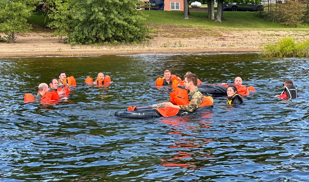 109 water survival and emergency parachute training