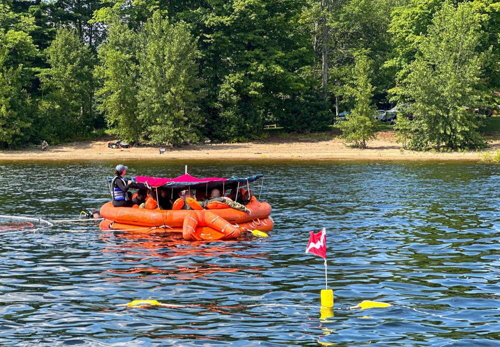 109 water survival and emergency parachute training