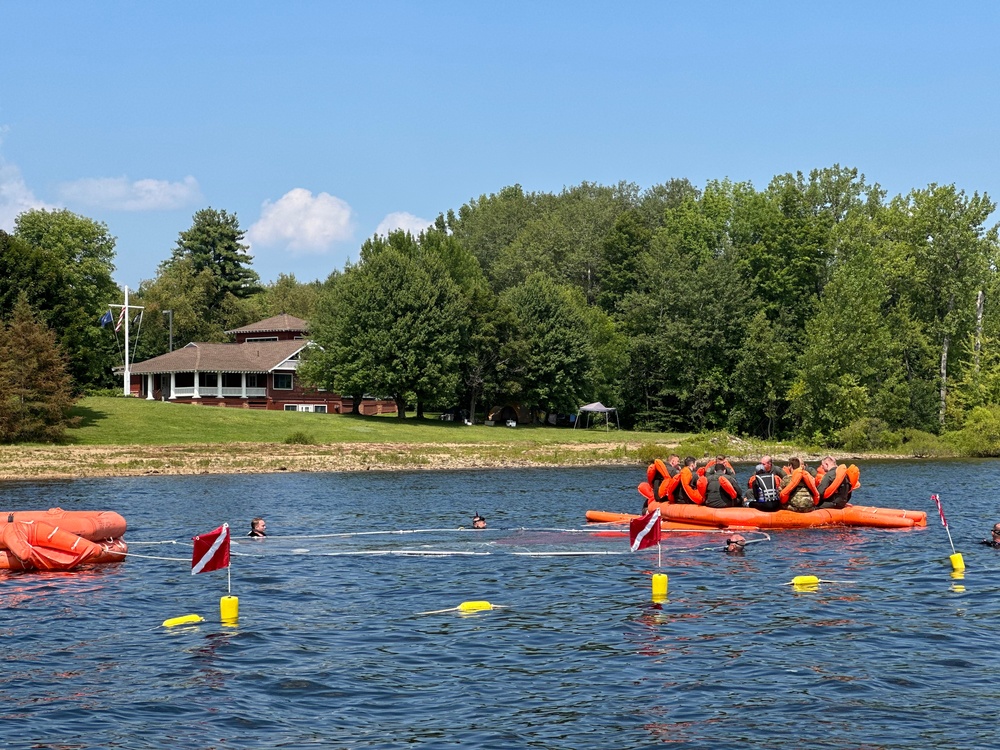 109 water survival and emergency parachute training