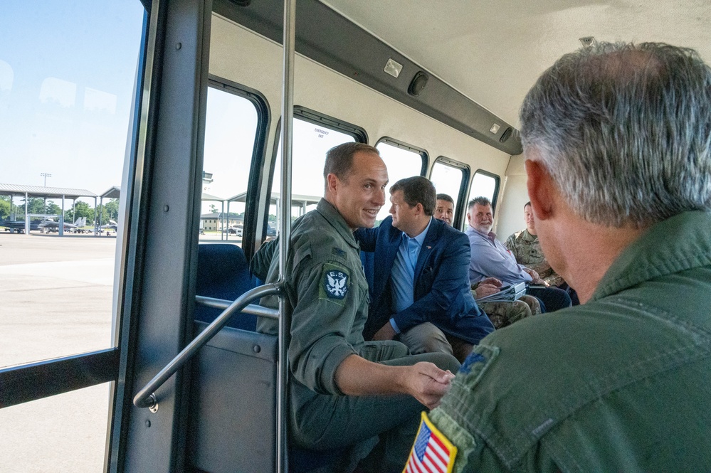 Staff Delegation tours Seymour Johnson