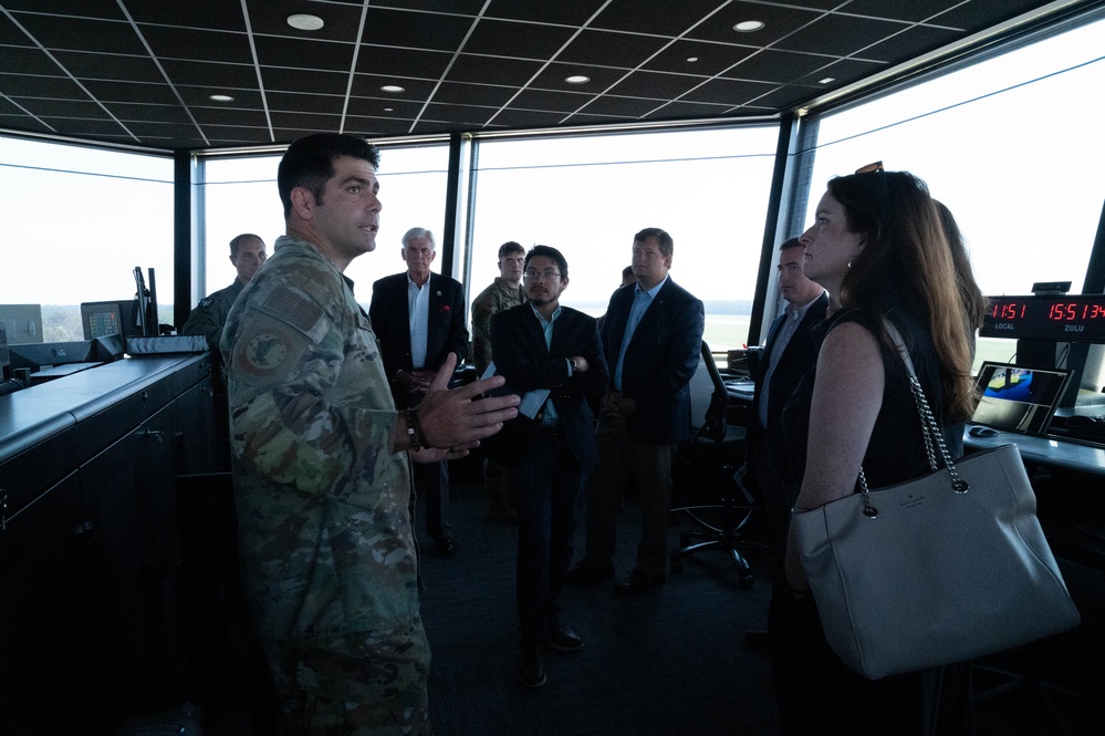 Staff Delegation tours Seymour Johnson