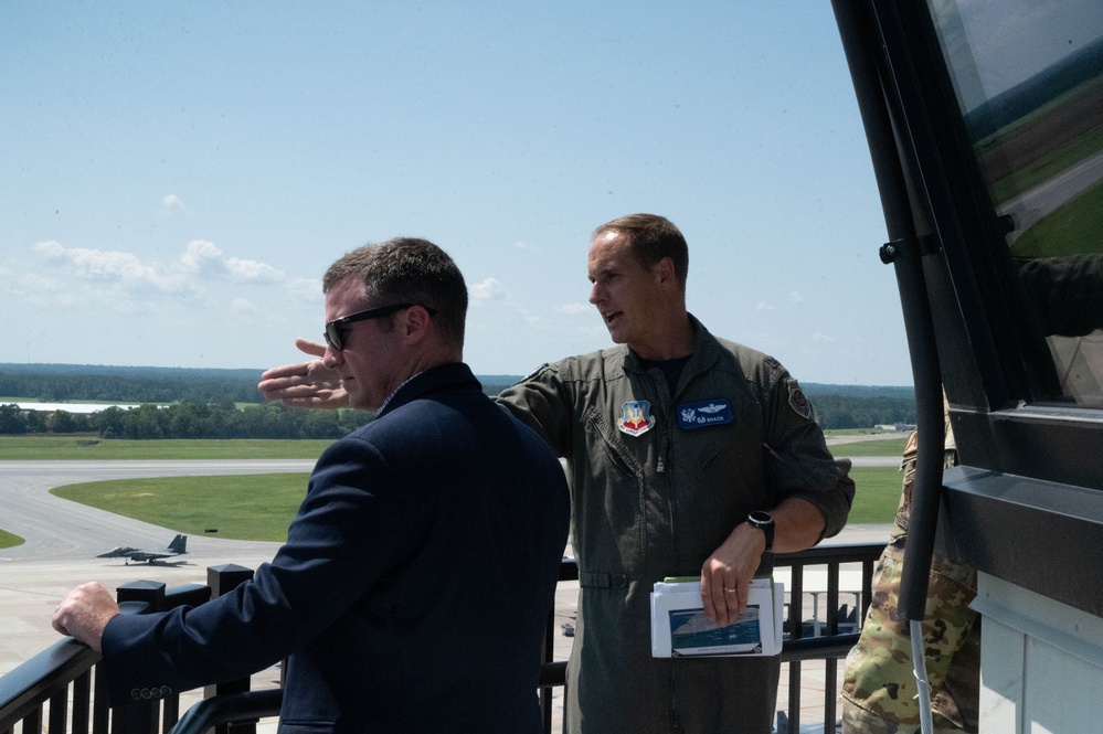 Staff Delegation tours Seymour Johnson