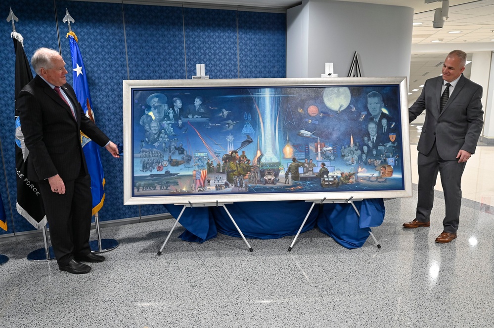 SecAF Kendall unveils Air Force 75th anniversary painting