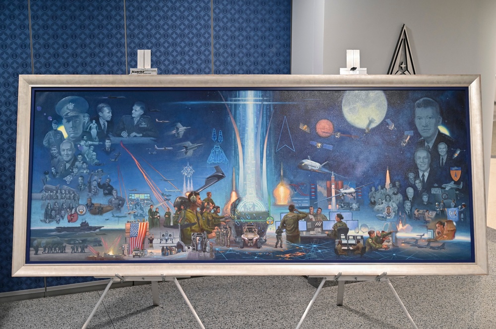 SecAF Kendall unveils Air Force 75th anniversary painting
