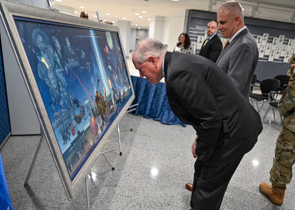 SecAF Kendall unveils Air Force 75th anniversary painting