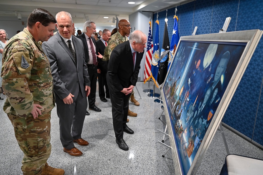 SecAF Kendall unveils Air Force 75th anniversary painting