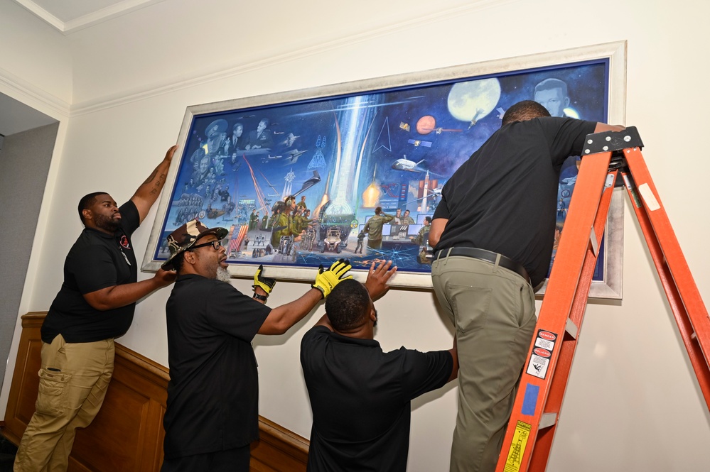 SecAF Kendall unveils Air Force 75th anniversary painting