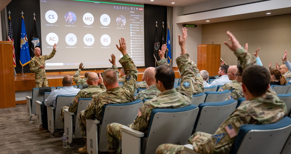 20th Air Force Commander answers Cancer Study questions at Space Operations Command