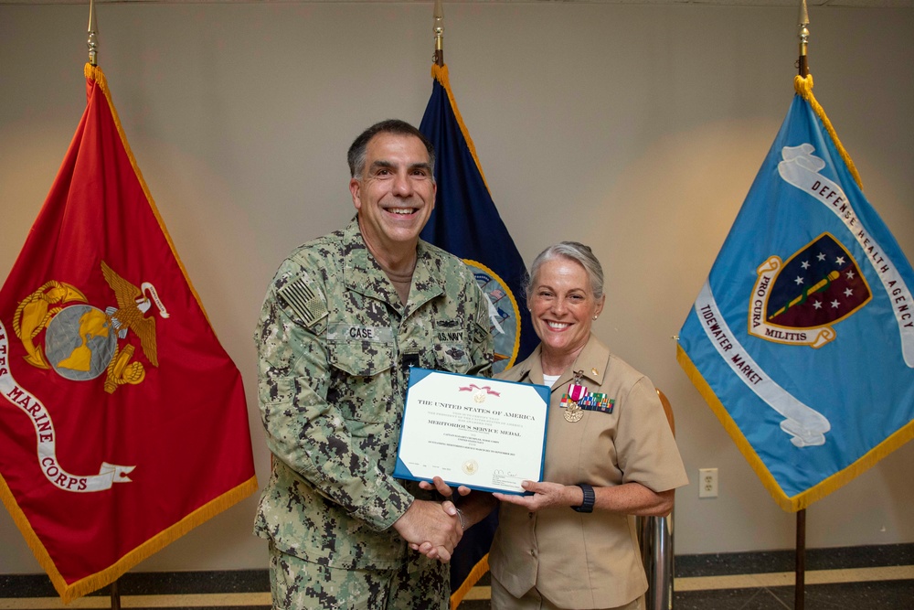 Capt. Elisabet Crumpler receives Meritorious Service Medal