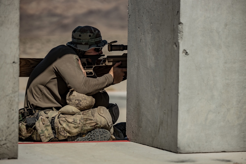 MARSOC Raiders and 3/4 Marines conduct urban warfare exercises at Range 210