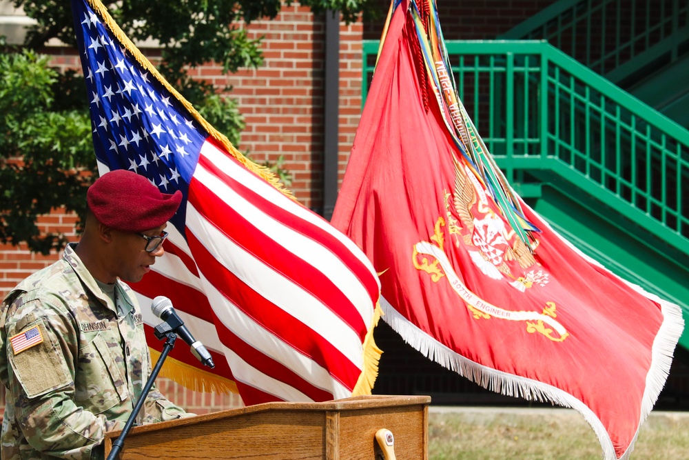 Echo Company, 307th AEB Change of Command Ceremony