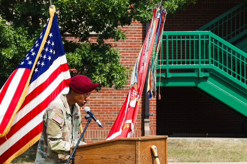 Echo Company, 307th AEB Change of Command Ceremony