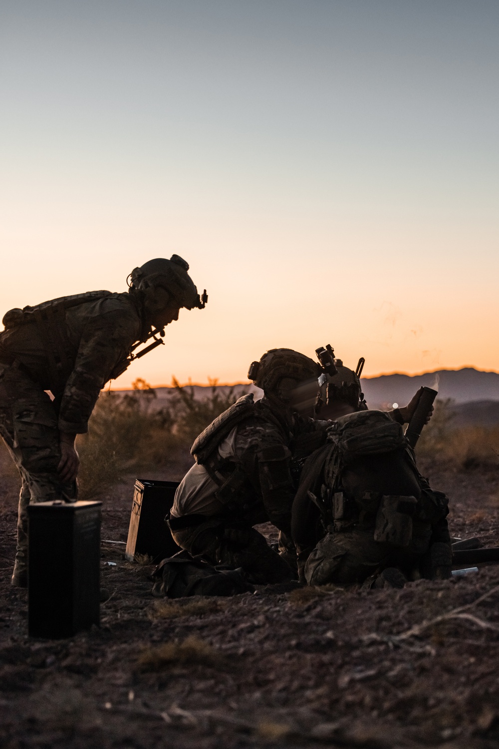 MARSOC RAIDERS conduct a mounted patrol at Marine Corps Air-Ground Combat Center